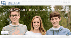 Desktop Screenshot of dietrichorthodontics.com
